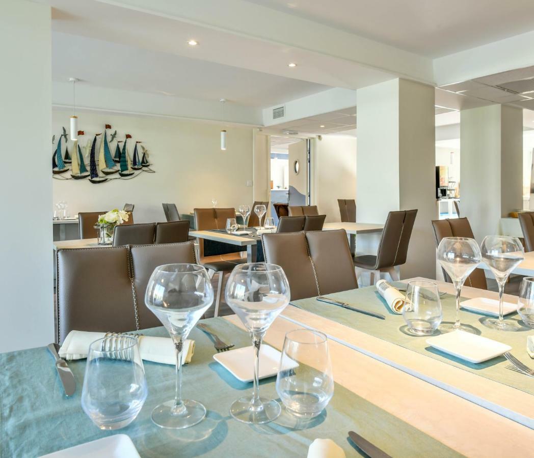 Les Vagues Hotel Restaurant Biscarrosse-Plage Exterior foto